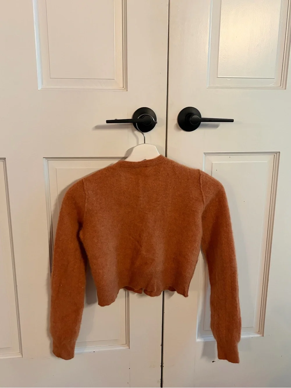 Free People Cropped Rust Cardigan Sweater ♻️🪩
